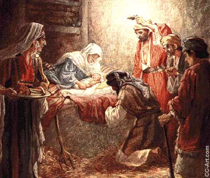 the birth of jesus in the stable
